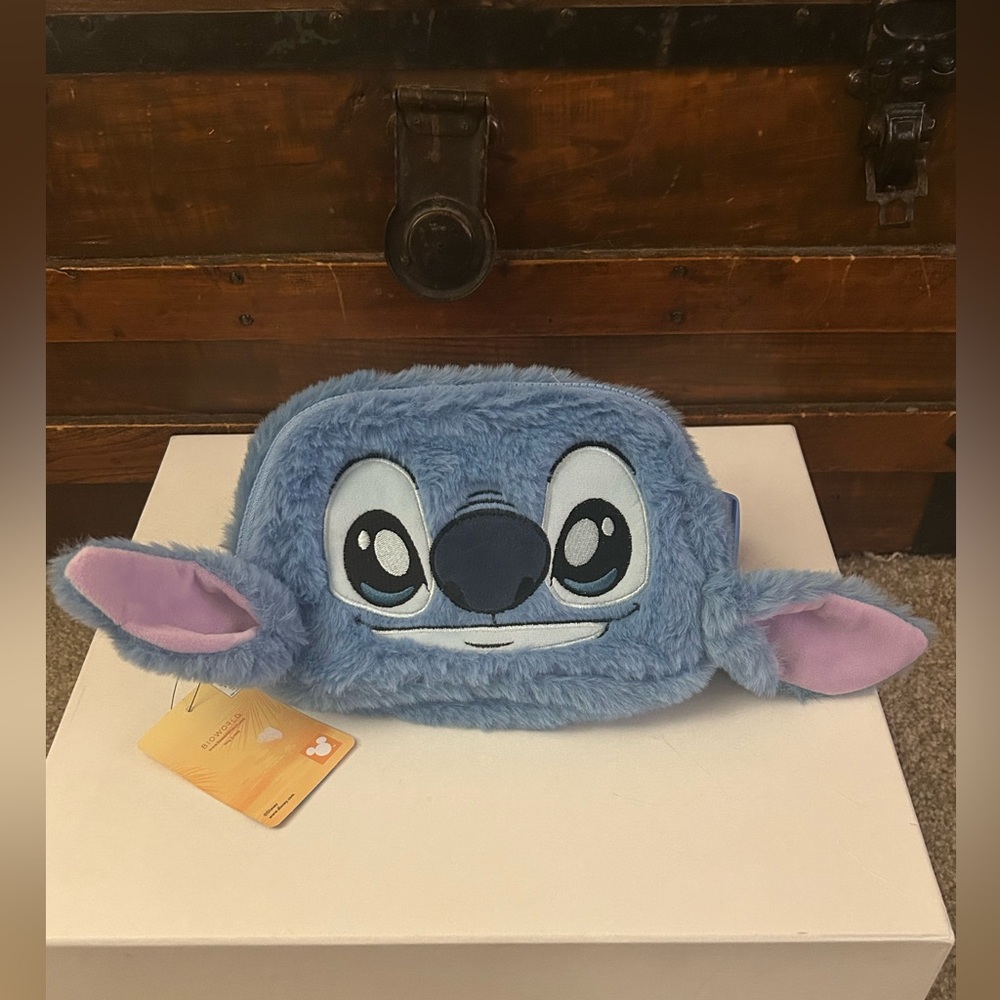Bioworld Stitch Blue Plush Belt Bag - NWT